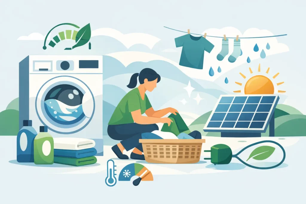Como economizar energia na lavagem de roupas