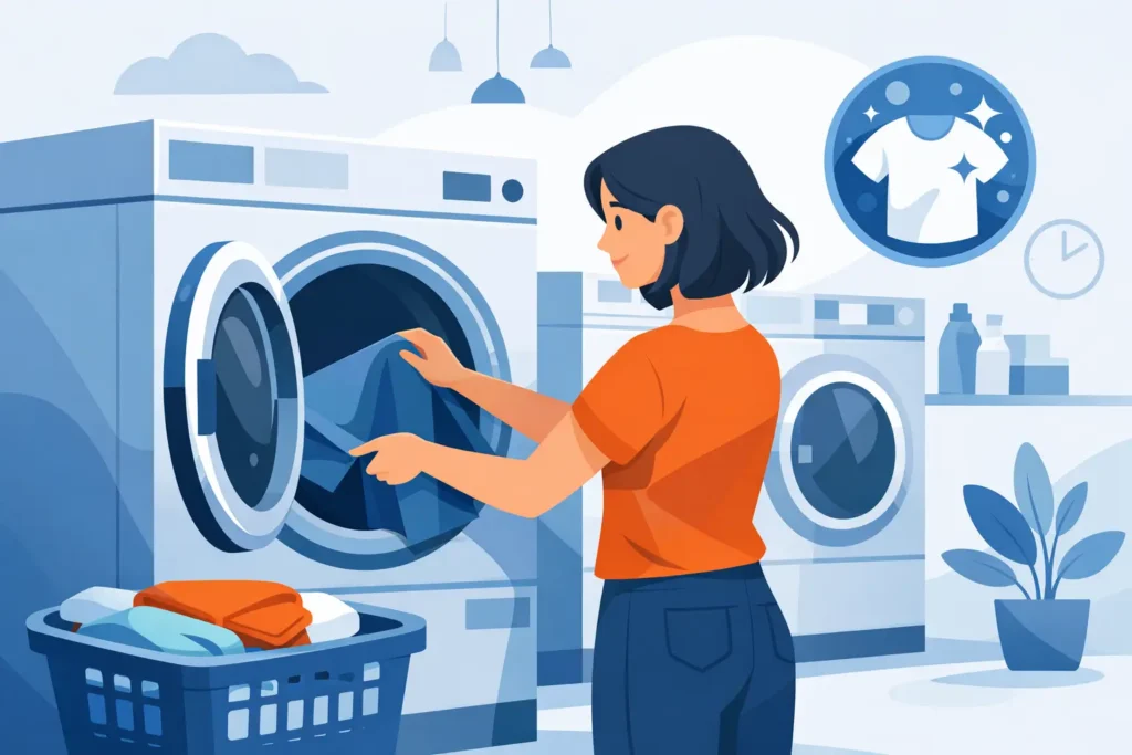 Como usar secadora de roupas na lavanderia
