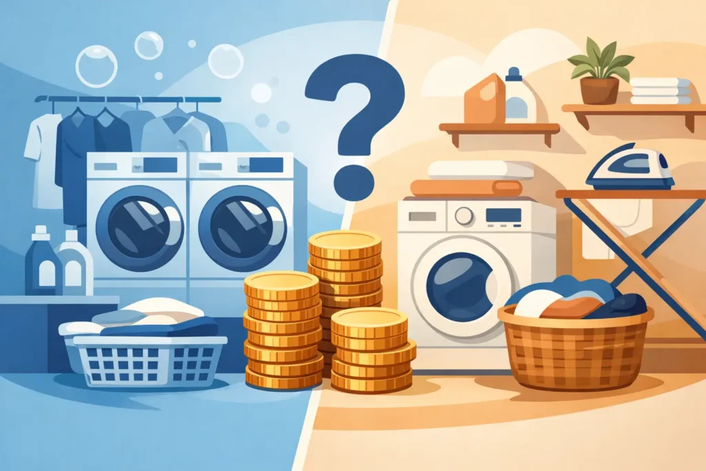 Lavanderia mais barata que lavar em casa?