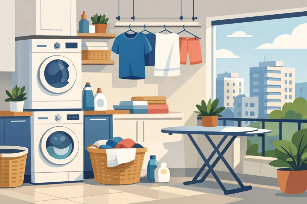 Lavanderia para quem mora em apartamento