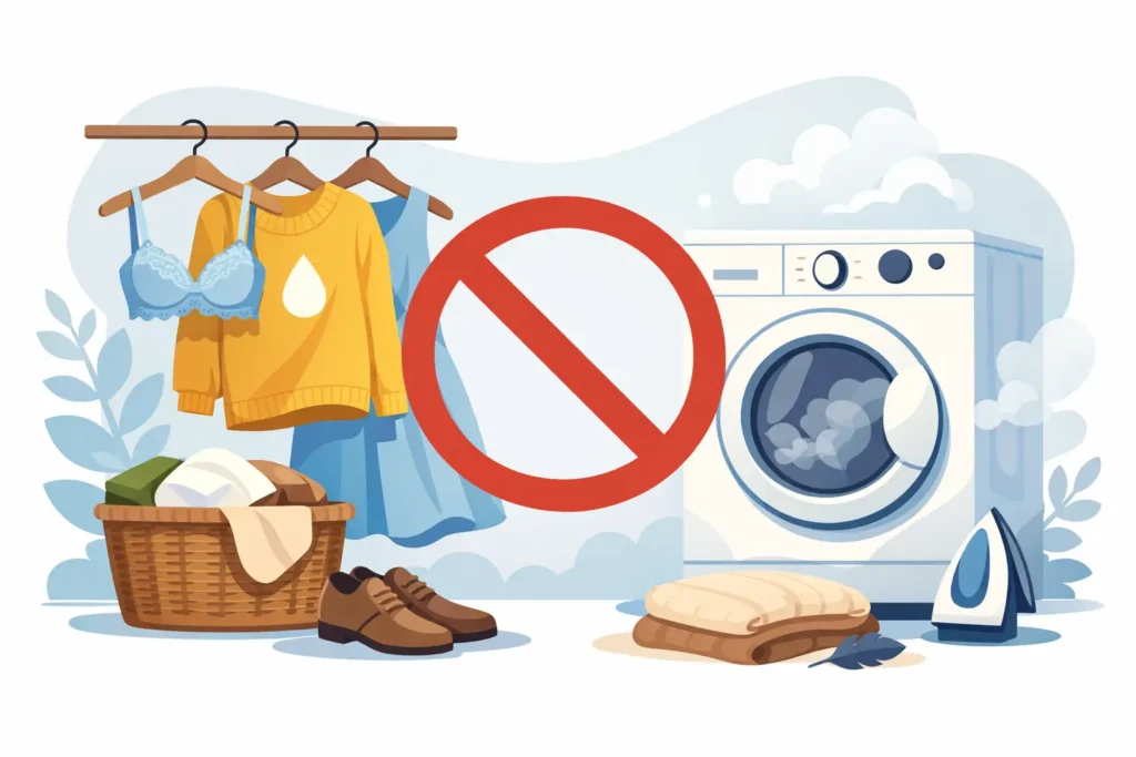 Roupas que não podem ir na secadora