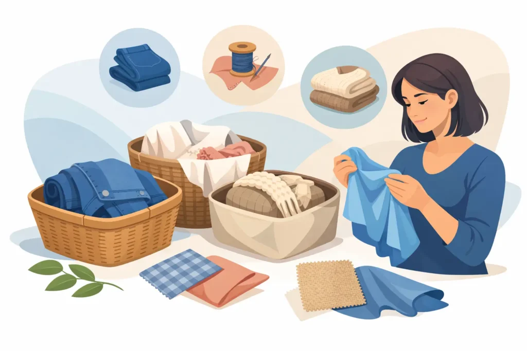 Como separar roupas por tecido sem errar