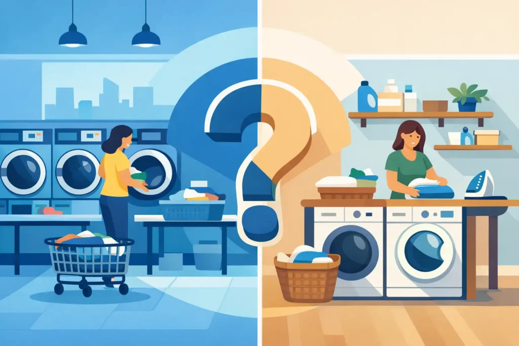 Lavanderia self service ou doméstica?
