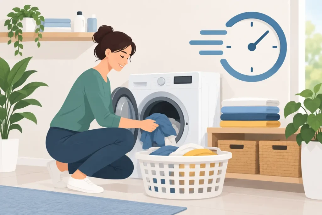 Como economizar tempo lavando roupas todo dia